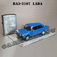 ВАЗ-2107 «LADA» (голубой) Польская серия